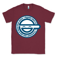Burgundy Laughing Man GHOST IN THE SHELL Classic Classic Tee - SnappyArt