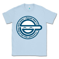 Dusty Blue Laughing Man GHOST IN THE SHELL Classic Classic Tee - SnappyArt
