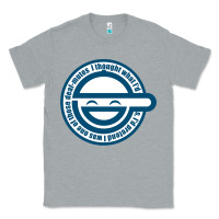 Heather Grey Laughing Man GHOST IN THE SHELL Classic Classic Tee - SnappyArt