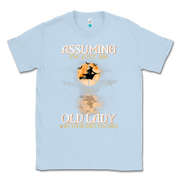 Dusty Blue assuming i'm just an old lady was your first mistake witch Classic Tee - SnappyArt