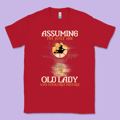 Assuming I'm Just An Old Lady Was Your First Mistake Witch Classic Tee Designed By Snappyart