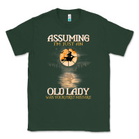 Sports Green assuming i'm just an old lady was your first mistake witch Classic Tee - SnappyArt