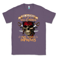 Lavender pirate the beatings will continue until morale improves Classic Tee - SnappyArt