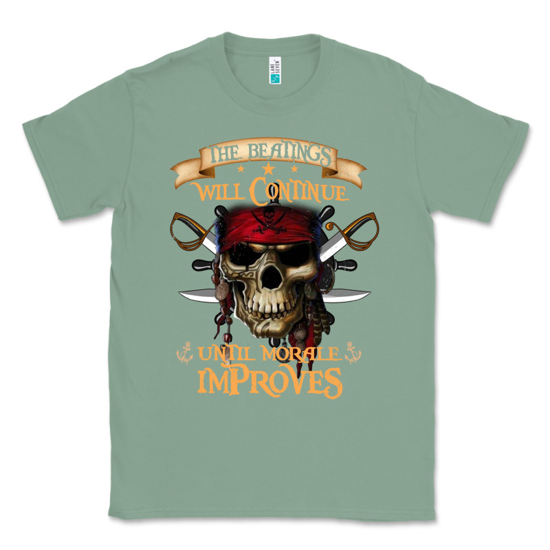 Pirate The Beatings Will Continue Until Morale Improves Classic Tee by SnappyArt | Teevron