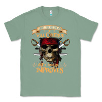 Sage pirate the beatings will continue until morale improves Classic Tee - SnappyArt