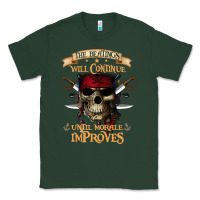 Sports Green pirate the beatings will continue until morale improves Classic Tee - SnappyArt