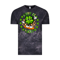 Cloud Black happy go lucky Vintage Tee - Artiststas