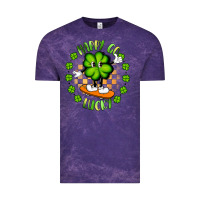Cloud Purple happy go lucky Vintage Tee - Artiststas