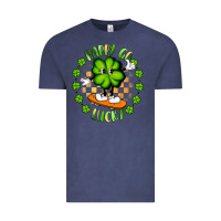 Vintage Denim happy go lucky Vintage Tee - Artiststas