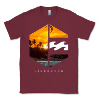 Burgundy billabong Classic Tee - SnappyArt