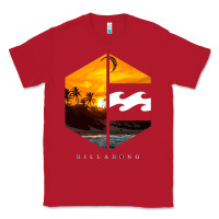 Red billabong Classic Tee - SnappyArt