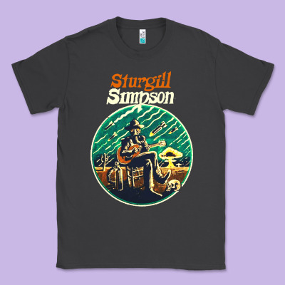 Sturgill Simpson Retro Classic Tee Designed By Snappyart