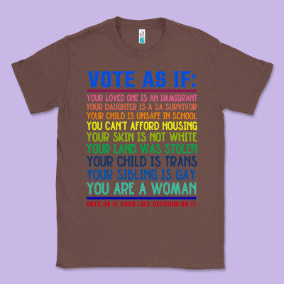 Vote As If Your Life Depends On It Human Rights Classic Tee Designed By Snappyart