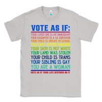 Moon Dust Vote As If Your Life Depends On It Human Rights Classic Tee - SnappyArt