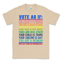 Mushroom Vote As If Your Life Depends On It Human Rights Classic Tee - SnappyArt