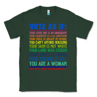 Sports Green Vote As If Your Life Depends On It Human Rights Classic Tee - SnappyArt