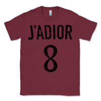 Burgundy j adior Classic Tee - SnappyArt