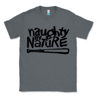 Charcoal Heather naughty by nature Classic Tee - SnappyArt