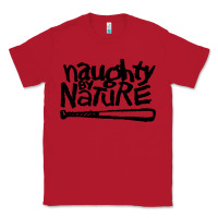Red naughty by nature Classic Tee - SnappyArt