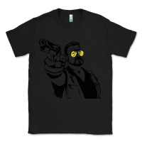 Black big lebowski Classic Tee - SnappyArt