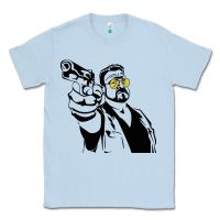 Dusty Blue big lebowski Classic Tee - SnappyArt