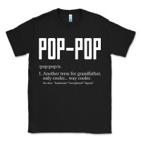 Black Pop Pop Gifts Grandpa Fathers Day Pop-Pop Classic Tee - SnappyArt