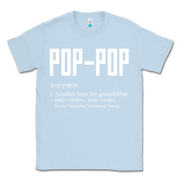 Dusty Blue Pop Pop Gifts Grandpa Fathers Day Pop-Pop Classic Tee - SnappyArt