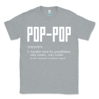 Heather Grey Pop Pop Gifts Grandpa Fathers Day Pop-Pop Classic Tee - SnappyArt