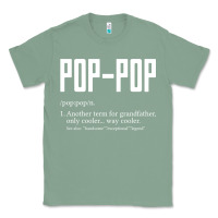 Sage Pop Pop Gifts Grandpa Fathers Day Pop-Pop Classic Tee - SnappyArt