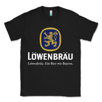 Black lowenbrau Classic Tee - SnappyArt