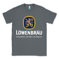 Charcoal Heather lowenbrau Classic Tee - SnappyArt