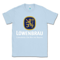 Dusty Blue lowenbrau Classic Tee - SnappyArt