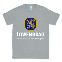 Heather Grey lowenbrau Classic Tee - SnappyArt