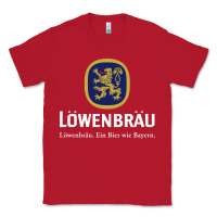 Red lowenbrau Classic Tee - SnappyArt