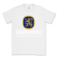 White lowenbrau Classic Tee - SnappyArt