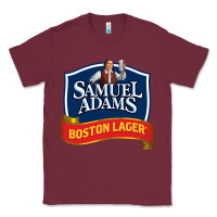 Burgundy samuel adams Classic Tee - SnappyArt