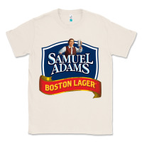 Natural samuel adams Classic Tee - SnappyArt