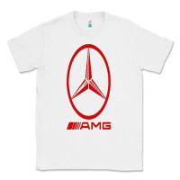 White amg Classic Tee - SnappyArt