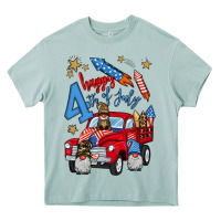Arona 4th of july truck  1 Heavy Core Tee - BundleAndBundleShop
