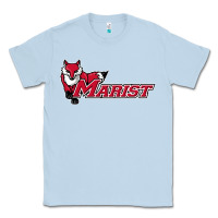 Dusty Blue cool,marist,red,foxes Classic Tee - SnappyArt