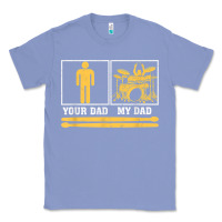 Colony Blue mens my dad is a drummer your dad not drum player father's day t shirt Classic Tee - SnappyArt