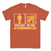 Copper mens my dad is a drummer your dad not drum player father's day t shirt Classic Tee - SnappyArt