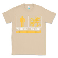 Mushroom mens my dad is a drummer your dad not drum player father's day t shirt Classic Tee - SnappyArt