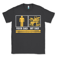 Smoke mens my dad is a drummer your dad not drum player father's day t shirt Classic Tee - SnappyArt