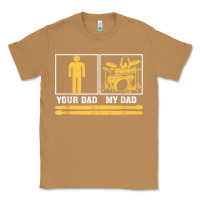 Toasted Coconut mens my dad is a drummer your dad not drum player father's day t shirt Classic Tee - SnappyArt