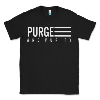 Black Purge And Purify Graphic Classic Tee - SnappyArt