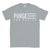 Heather Grey Purge And Purify Graphic Classic Tee - SnappyArt