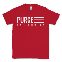 Red Purge And Purify Graphic Classic Tee - SnappyArt