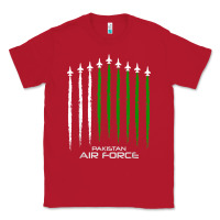 Red pakistan air force shirt   pakistani flag men women kids t shirt Classic Tee - SnappyArt
