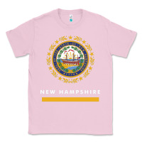 Bubblegum Pink new hampshire state flag new Classic Tee - SnappyArt